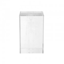 K9 Crystal Glass Cuboid Blank for 3D Laser Engraving Marking - 5x5x10cm