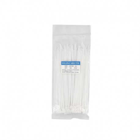 Cable Tie 100pcs Packet White 2.5x150mm 