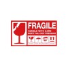 Fragile Handle with Care Stickers 90x50mm-1000pcs