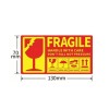 Fragile Handle with Care Stickers 130x70mm-300pcs