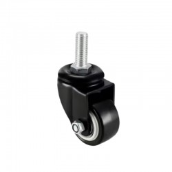 Screw Castor Wheel M8 50mm Black
