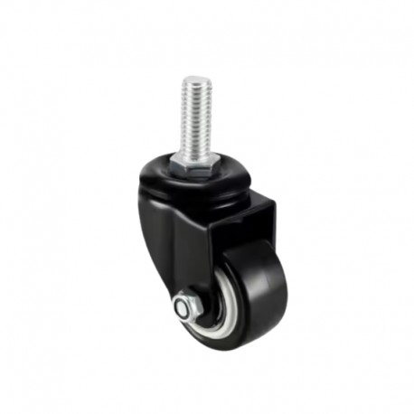 Screw Castor Wheel M8 50mm Black