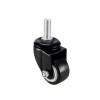 Screw Castor Wheel M8 50mm Black