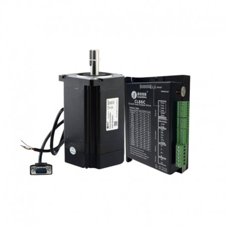 Leadshine NEMA 34 8Nm 86HSM80-E1 (Shaft 14mm Key) Closed Loop Stepper Motor with CL86C Driver (8m Cable)
