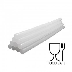 11mm 30cm Food Safe Hot Melt Glue Sticks White Transparent