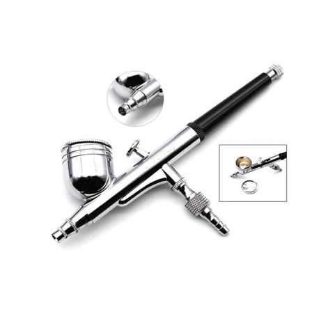 0.2mm Gravity Feed Dual Action Airbrush Paint Spray Gun Kit