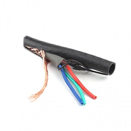 3 Core 3x0.75mm Flexible PUR Double Sheathed Shield Cable Wire 1m (for CNC Spindle Motor)