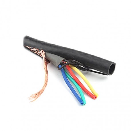 4 Core 4x0.3mm Flexible PUR Double Sheathed Shield Cable Wire 1m (for CNC Signal Wire)