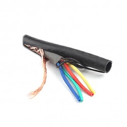 4 Core 4x0.75mm Flexible PUR Double Sheathed Shield TRVVP Cable Wire 1m (for CNC Stepper Motors)
