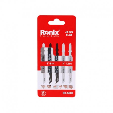 Ronix RH-5608 Mixed Jigsaw Blade 5pcs Set