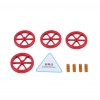 Creality Red Metal Large Hand Twist Bed Leveling Nuts Die Mold Springs 4pcs Kit