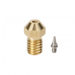 E3D V6 Copper/Brass Airbrush Nozzle 1.75mm - Size - 0.4mm