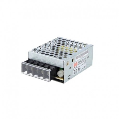 MEAN WELL RS-15-12 15.6W 12V 1.3A AC-DC Power Supply (Aluminum Cover)