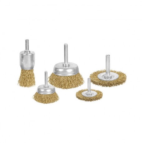 Ronix RH-9939 Copper Coated Wire Brush 5pcs Set
