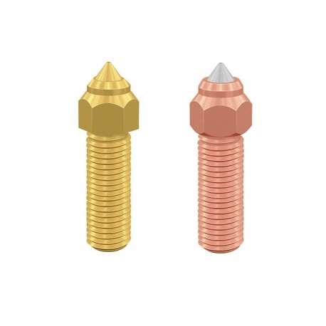 Creality High Speed Hardened Steel Brass Nozzle 2pcs Kit for Ender 3 V3 KE and K1 Series