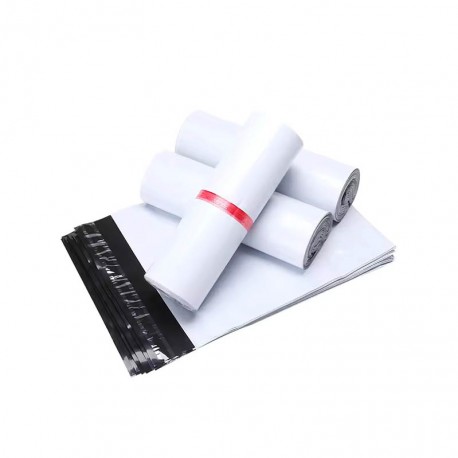 Poly Mailers Courier Mailing Bags with Adhesive Strip White 100pcs