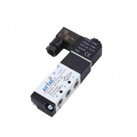 AirTac 4V110-06B Pneumatic Air Solenoid Valve DC 24V 5/2 (5 Way 2 Position)