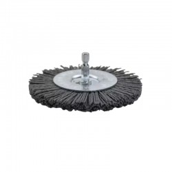 Abrasive Nylon Wire Wheel Brush 100x6mm 4" 120 Grit Grey