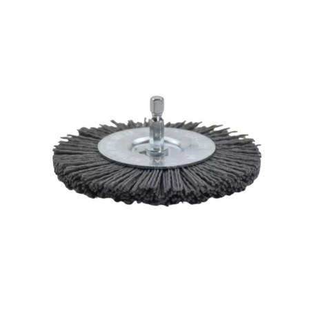 Abrasive Nylon Wire Wheel Brush 100x6mm 4" 120 Grit Grey