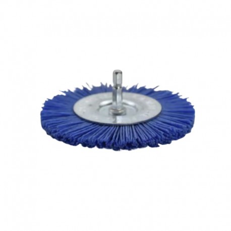 Abrasive Nylon Wire Wheel Brush 100x6mm 4" 240 Grit Blue