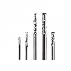 Flat Nose Double Flute Spiral Up and Down Compression Bit for MDF and Compression Materials
