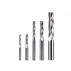 Flat Nose 3 Flute Spiral Roughing Bit for MDF and Compression Materials