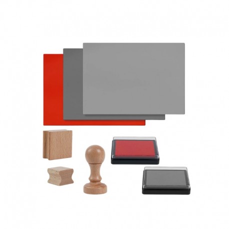 Rubber Stamp Seal DIY Kit for Laser Engraving