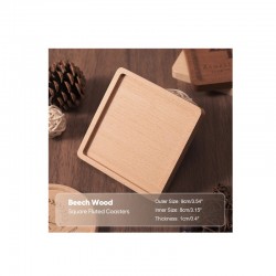 Wood Coasters for Laser Engraving - Beech Type B