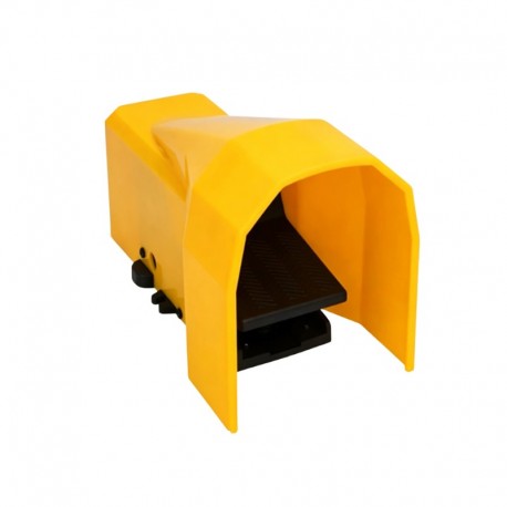 4F210-08G Pneumatic Air Foot Valve Pedal with Yellow Cover - Type B